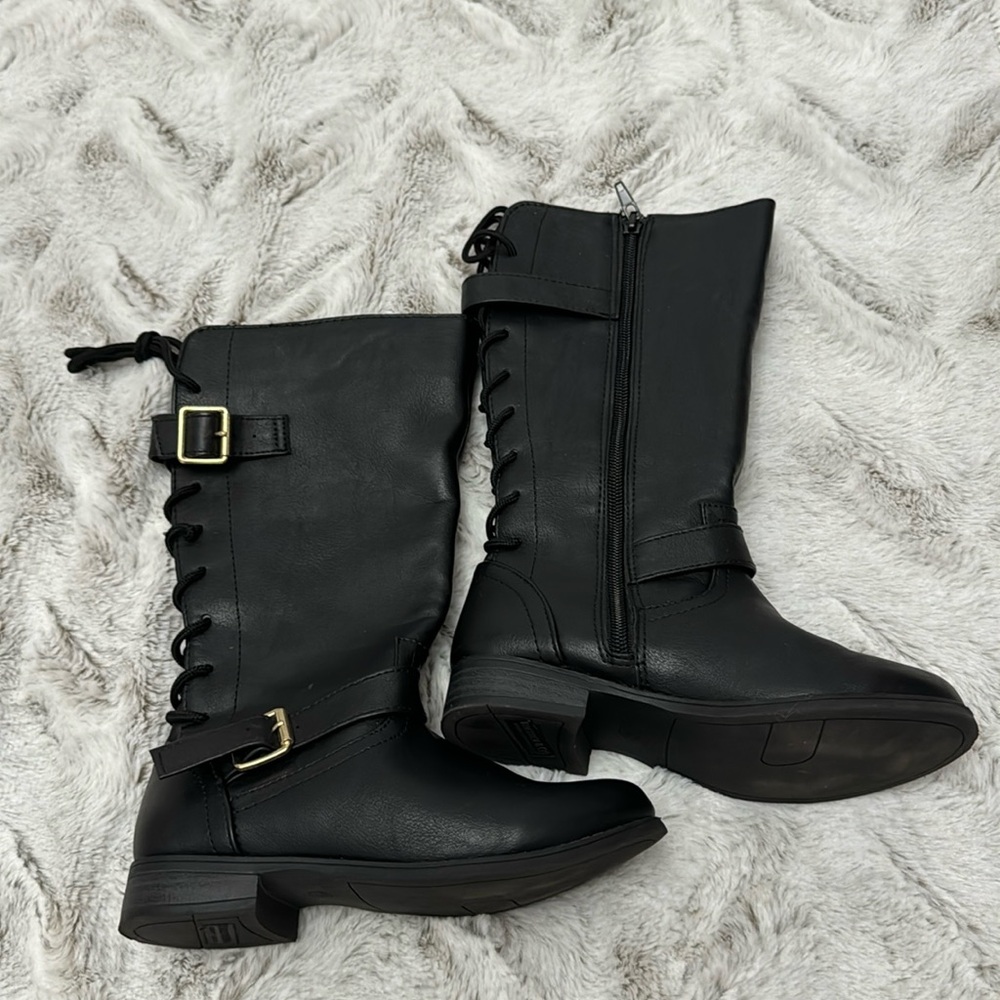 Girls tall black boots size 13